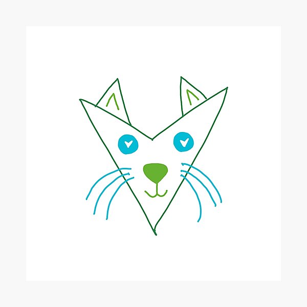Item preview, whismical cat designed and sold by indicolite1.