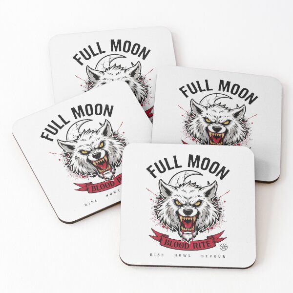 Item preview, Full Moon Werewolf Blood Rite Dark Occult Graphic designed and sold by Enea Kelo.
