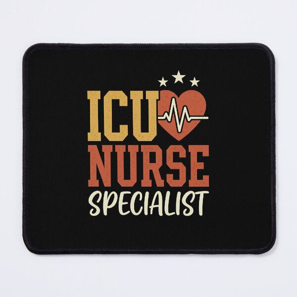 Item preview, ICU Nurse Specialist Vintage Heartbeat designed and sold by VinsendDraconi.