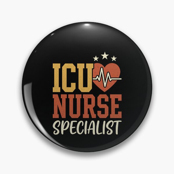 Item preview, ICU Nurse Specialist Vintage Heartbeat designed and sold by VinsendDraconi.