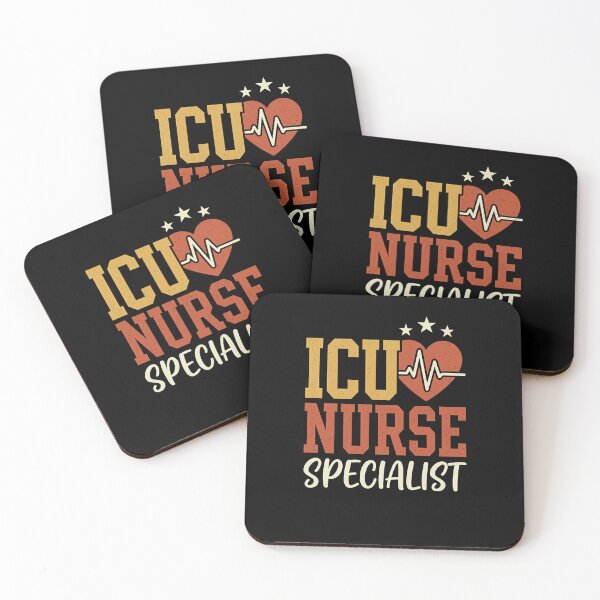 Item preview, ICU Nurse Specialist Vintage Heartbeat designed and sold by VinsendDraconi.