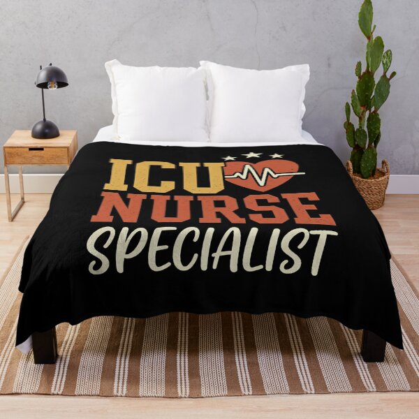 Item preview, ICU Nurse Specialist Vintage Heartbeat designed and sold by VinsendDraconi.