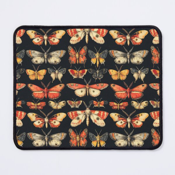 Item preview, Vintage Gothic Moth Orange Butterfly Pattern by Moose Disco designed and sold by MooseDisco.