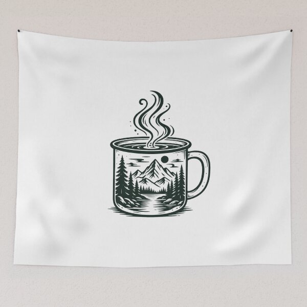 Item preview, Coffee Mug Mountain Illustration | Outdoorsy Coffee Lover designed and sold by FBA.