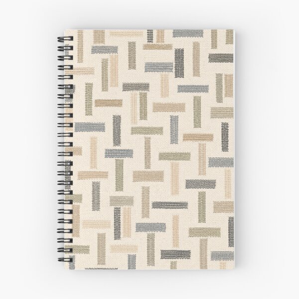 Item preview, Minimalist Textured Embroidery Basketweave Pattern Linen Neutral designed and sold by QCena.