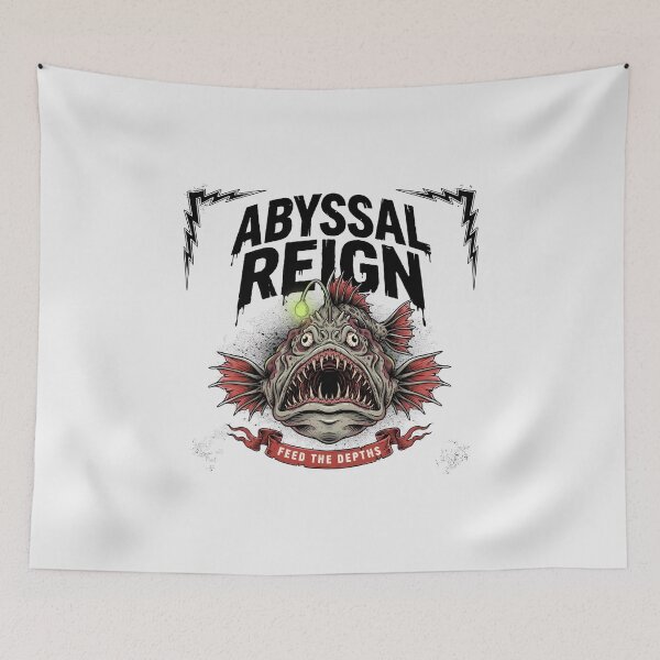 Item preview, Abyssal Reign Anglerfish Deep Sea Monster Graphic designed and sold by Enea Kelo.