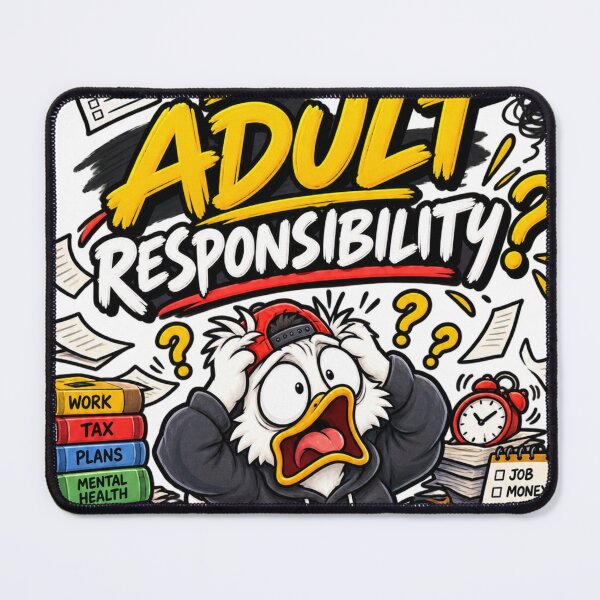 Item preview, Who Gave Me Adult Responsibility? – Funny Adulting Meme Design designed and sold by VasiArtLab.