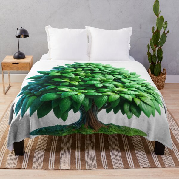 Item preview, Lush Green Tree – Tropical Foliage Botanical Nature Art designed and sold by Awarrie.