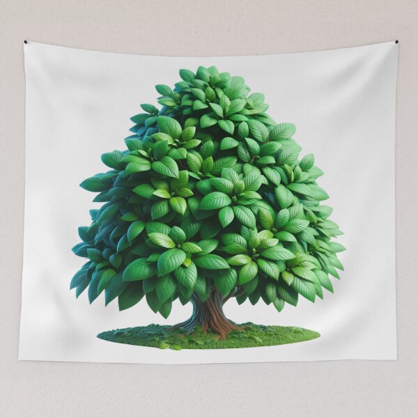 Item preview, Lush Green Tree – Tropical Foliage Botanical Nature Art designed and sold by Awarrie.
