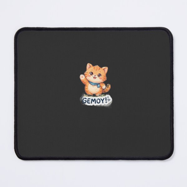 Item preview, Cute Orange Kitten Waving Gemoy Sticker designed and sold by Mister Khaidirshop.