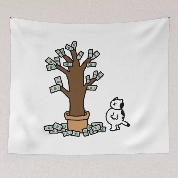 Item preview, Money tree and a Cat designed and sold by superbaechoo.