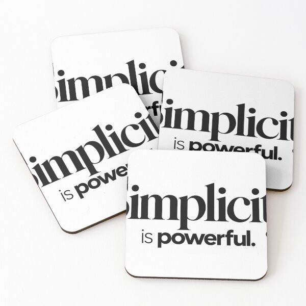 Item preview, Simplicity Is Powerful designed and sold by bolaAura.