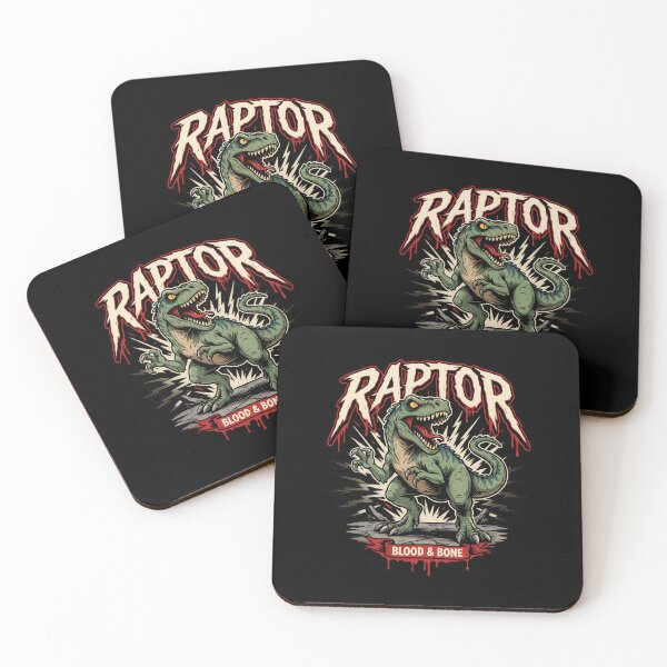 Item preview, Raptor Blood And Bone Dinosaur Deathcore Graphic designed and sold by Enea Kelo.