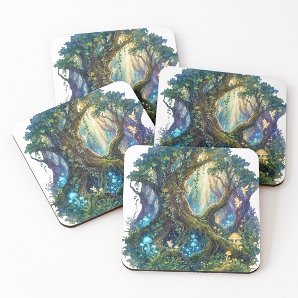 Item preview, fantasy forest tree art designed and sold by introvertarts.