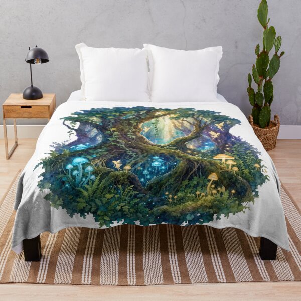 Item preview, fantasy forest tree art designed and sold by introvertarts.