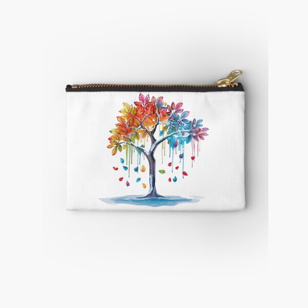 Item preview, Colorful Seasons Tree – Vibrant Autumn and Winter Fantasy Nature designed and sold by Awarrie.