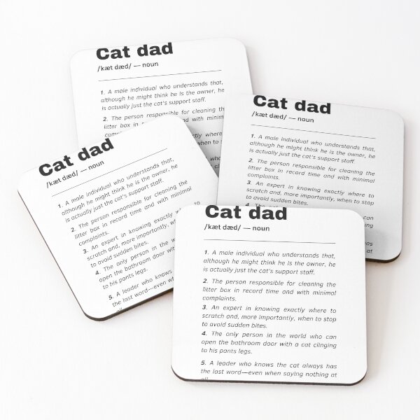 Item preview, Cat Dad Dictionary Definition Quote designed and sold by Laysa Kaline.