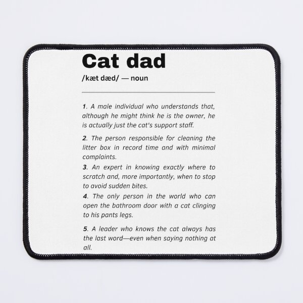 Item preview, Cat Dad Dictionary Definition Quote designed and sold by Laysa Kaline.