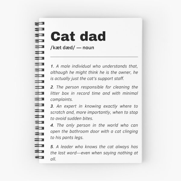 Item preview, Cat Dad Dictionary Definition Quote designed and sold by Laysa Kaline.