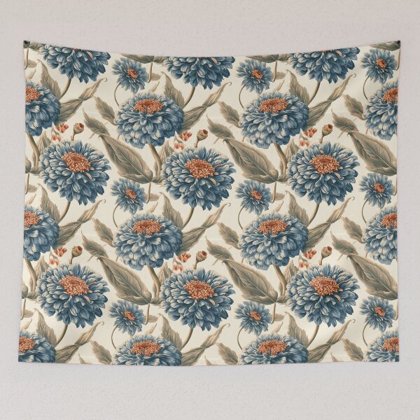 Item preview, Colorful Zinnia - Retro Flower Floral - Anniversary Gifts For Him designed and sold by RoyalStarsPatts.