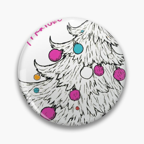 Item preview, Whimsical Tilted Christmas Tree Doodle designed and sold by icm4639.