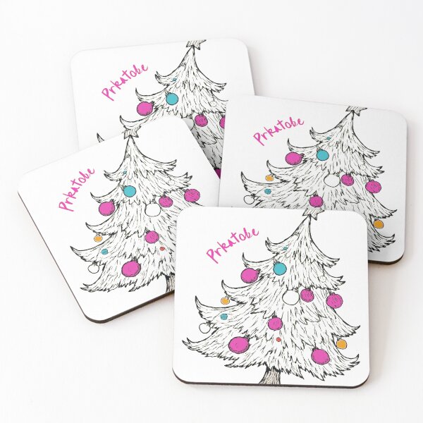 Item preview, Whimsical Tilted Christmas Tree Doodle designed and sold by icm4639.
