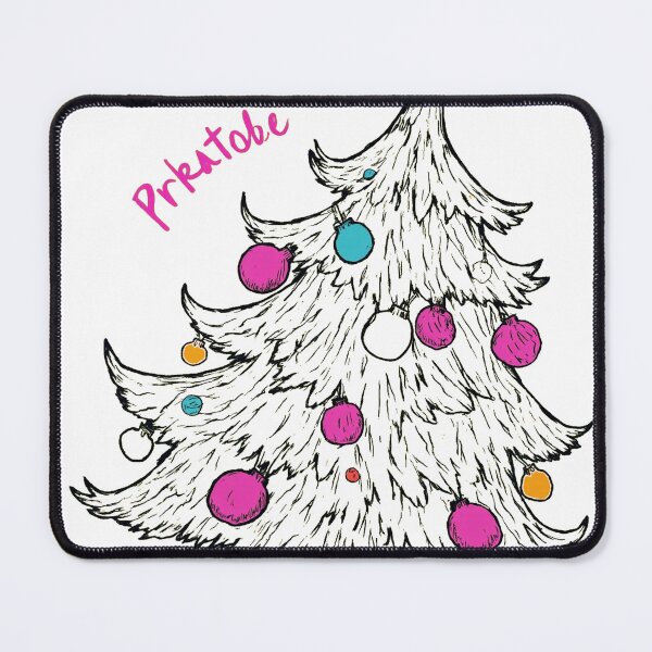 Item preview, Whimsical Tilted Christmas Tree Doodle designed and sold by icm4639.