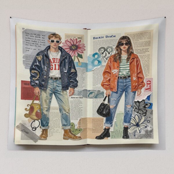 Item preview, Retro Fashion Editorial – Outdoor Style Glow designed and sold by FotoworldEdel.