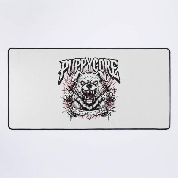 Item preview, Puppycore Bite The Hand That Feeds Occult Dog Graphic designed and sold by Enea Kelo.