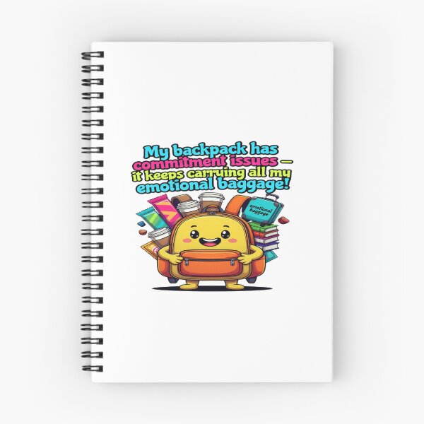 Item preview, My Backpack Has Commitment Issues | Funny Travel Backpack T-Shirt | Emotional Baggage, Traveler & Wanderlust Humor Gift designed and sold by Sushikidsntoddlers.