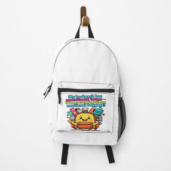 Item preview, My Backpack Has Commitment Issues | Funny Travel Backpack T-Shirt | Emotional Baggage, Traveler & Wanderlust Humor Gift designed and sold by Sushikidsntoddlers.