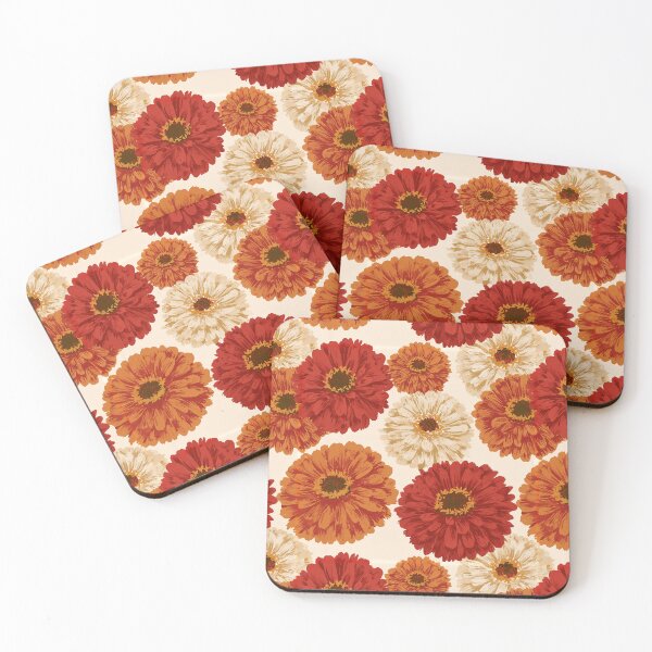Item preview, Trendy Zinnia Flower  - Retro Flower Floral - Anniversary Gifts For Husband designed and sold by RoyalStarsPatts.