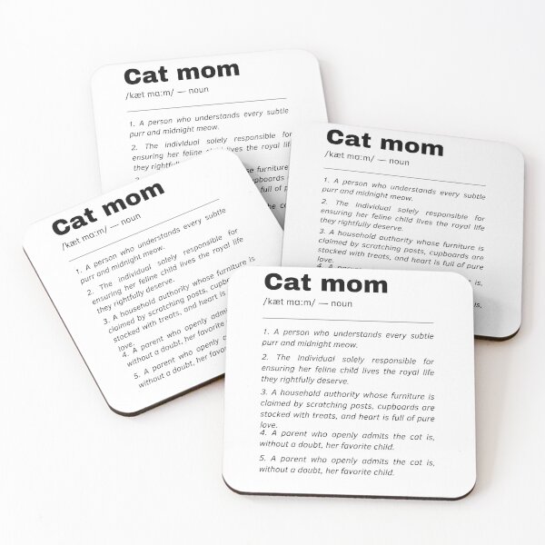 Item preview,  Cat Mom Dictionary Definition Quote designed and sold by Laysa Kaline.
