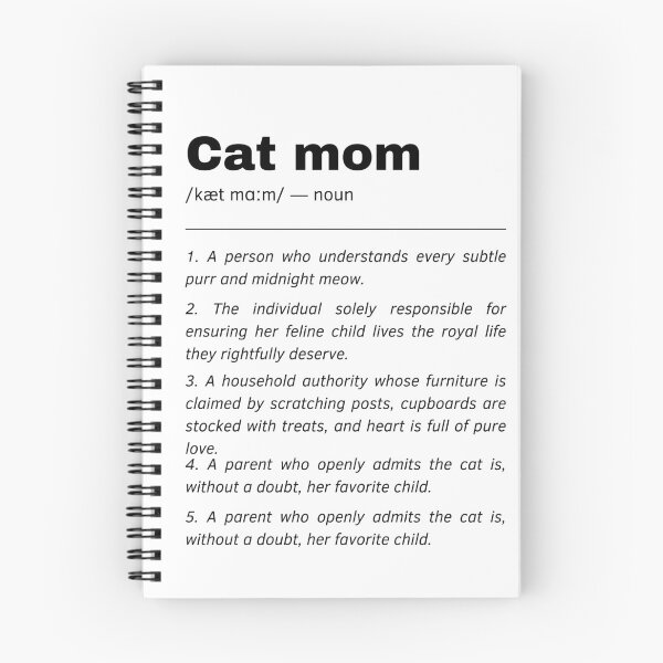Item preview, Cat Mom Dictionary Definition Quote designed and sold by Laysa Kaline.