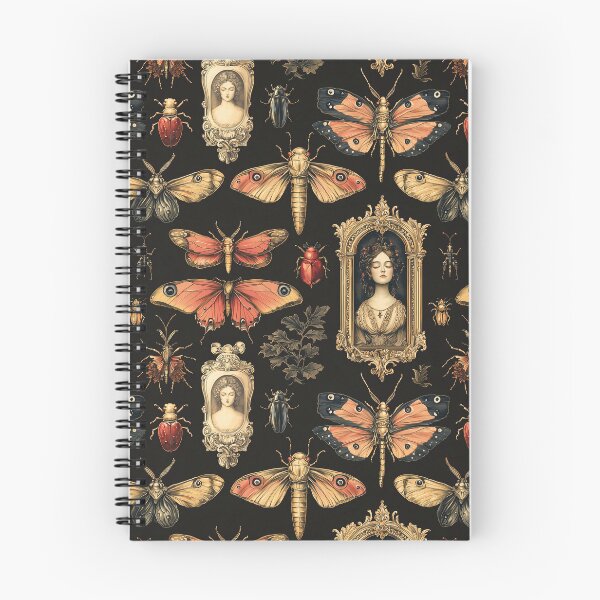 Item preview, Vintage Gothic Portrait Frame Moth Pattern by Moose Disco designed and sold by MooseDisco.