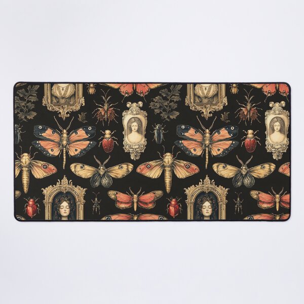Item preview, Vintage Gothic Portrait Frame Moth Pattern by Moose Disco designed and sold by MooseDisco.