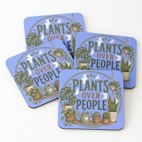 Item preview, Plants Over People Illustration – Cute Indoor Plant Lover Design designed and sold by EdgeSphere.