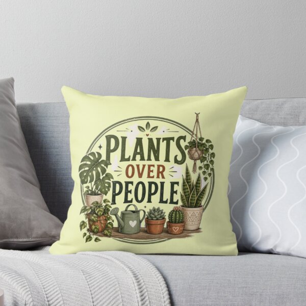 Item preview, Plants Over People Illustration – Cute Indoor Plant Lover Design designed and sold by EdgeSphere.