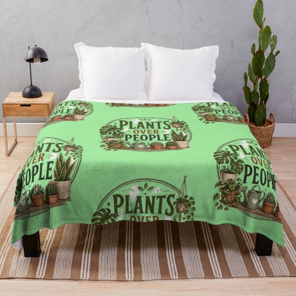 Item preview, Plants Over People Illustration – Cute Indoor Plant Lover Design designed and sold by EdgeSphere.
