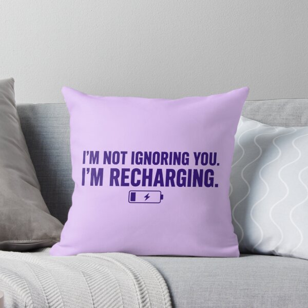 Item preview, JUST RECHARGING | Funny Introvert Minimal Typography Design designed and sold by AAstore0013.