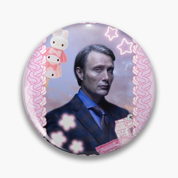 Item preview, Hannibal Lecter Pink Cutecore Frame designed and sold by PopBubbleShop.