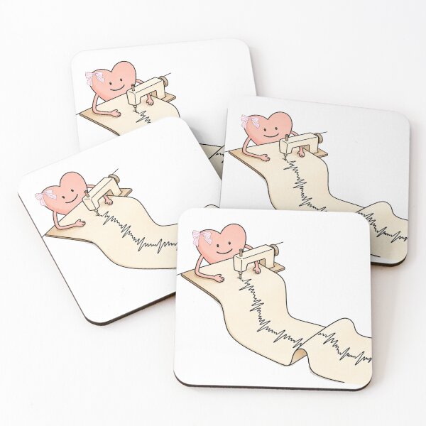 Item preview,  Cute Sewing Heart – Sewing Machine Lover – Handmade Crafting Design designed and sold by waikibi ⭐⭐⭐⭐⭐.