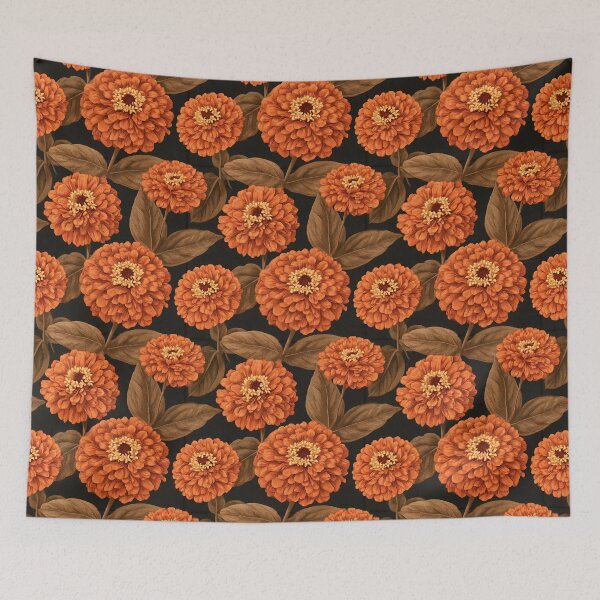 Item preview, Bold Zinnia Print  - Retro Flower Floral - Anniversary Gifts For Wife designed and sold by RoyalStarsPatts.