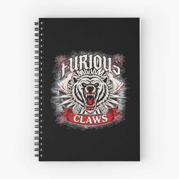 Item preview, Furious Claws Grizzly Bear Crossed Axes Deathcore Graphic designed and sold by Enea Kelo.