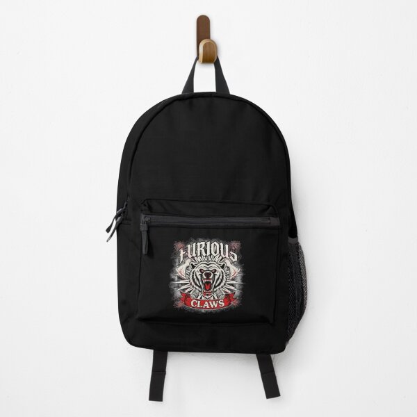 Item preview, Furious Claws Grizzly Bear Crossed Axes Deathcore Graphic designed and sold by Enea Kelo.