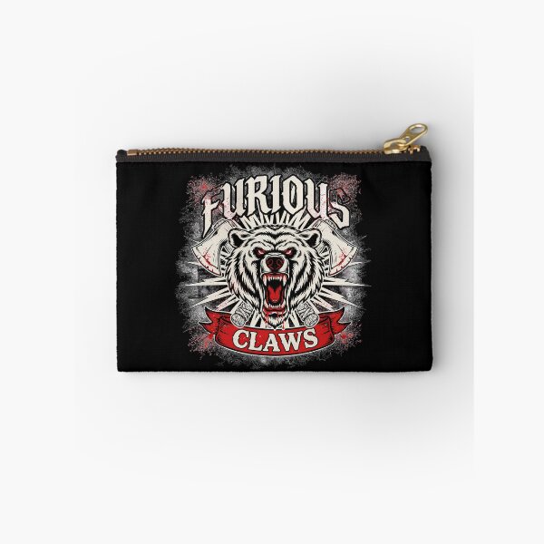 Item preview, Furious Claws Grizzly Bear Crossed Axes Deathcore Graphic designed and sold by Enea Kelo.