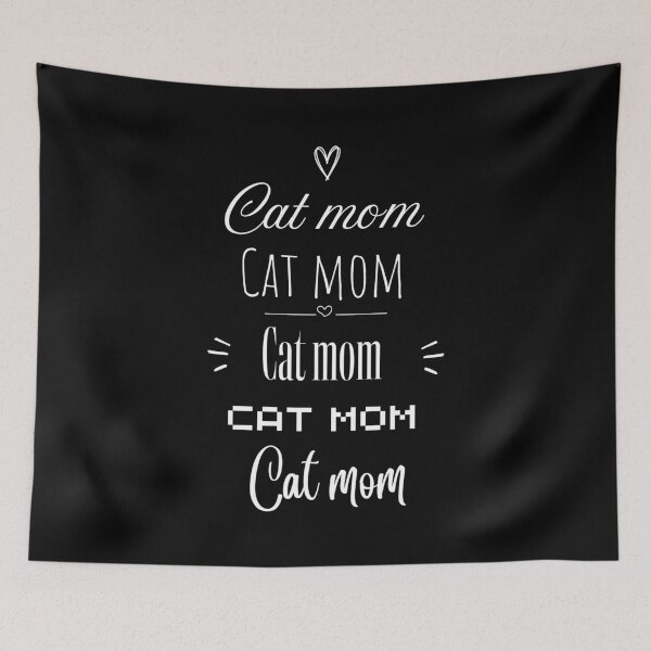 Item preview, Cat Mom Typography desing, Multi-font Desing Art designed and sold by Laysa Kaline.