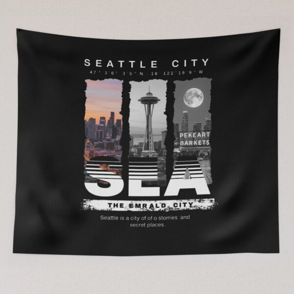 Item preview, Seattle The Emrald City designed and sold by Aise06.