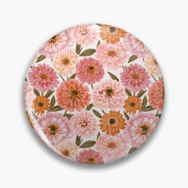 Item preview, Flourishing Zinnia Texture  - Flower Bouquet Pattern - Baby Shower Gifts designed and sold by RoyalStarsPatts.