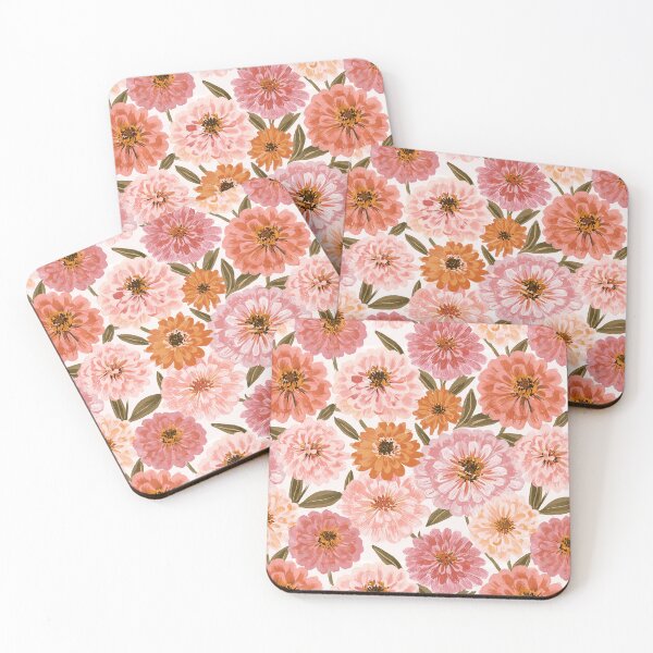 Item preview, Flourishing Zinnia Texture  - Flower Bouquet Pattern - Baby Shower Gifts designed and sold by RoyalStarsPatts.